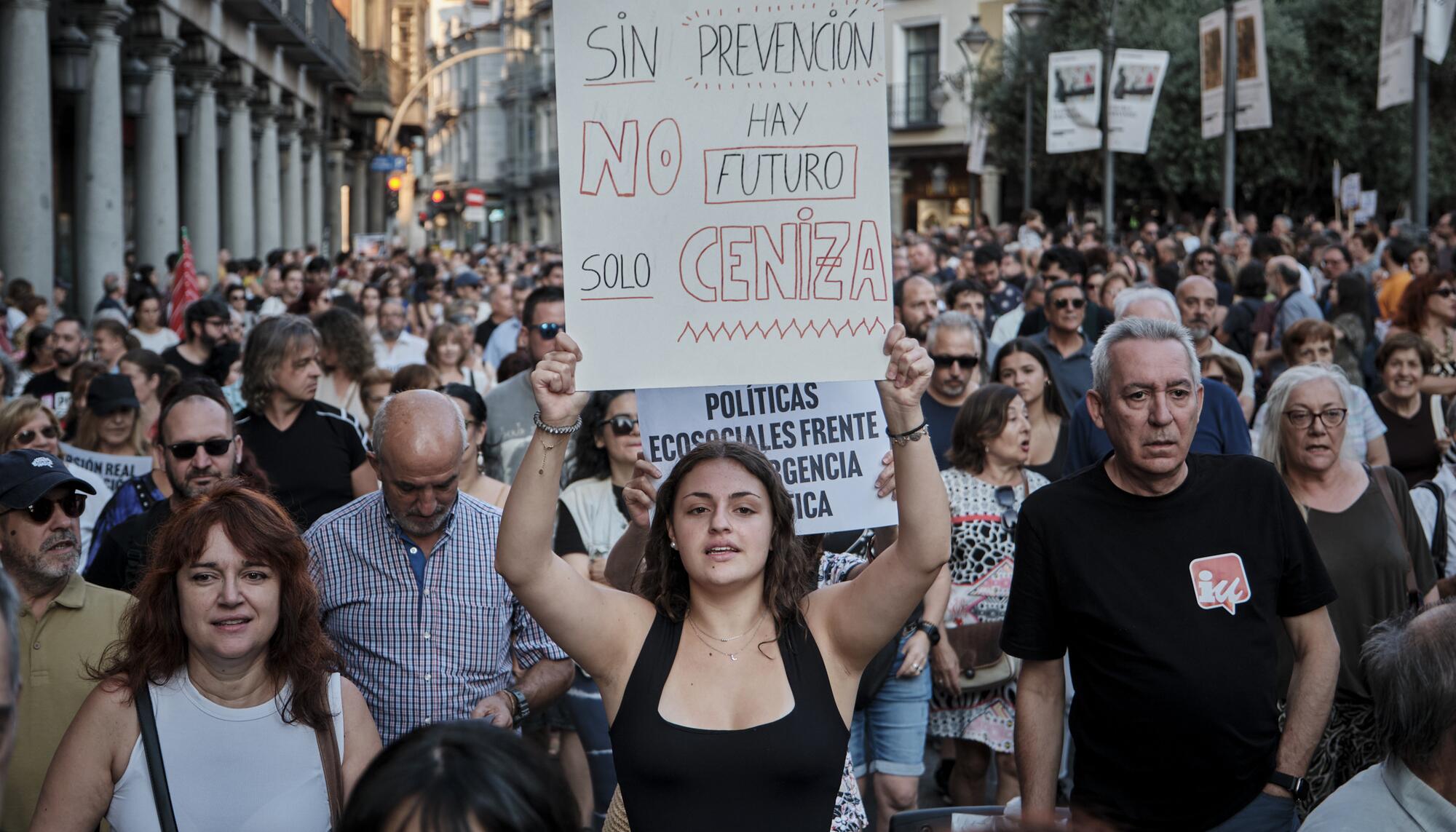 Manifestación Valladolid 20 de agosto Incendios Galeria - 7